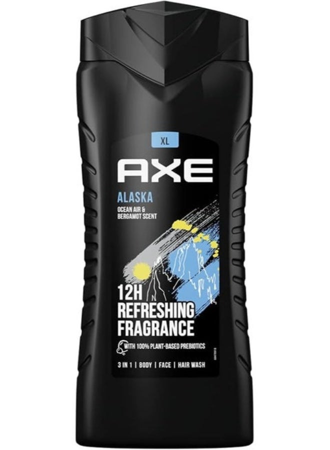 جل استحمام أكس ألاسكا (AXE Alaska) للرجال - 400 مل - انتعاش القطب الشمالي بعبير الحمضيات